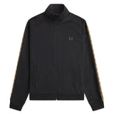Fred Perry Contrast Tape Track Jacket Black/Shaded Stone