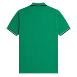 Fred Perry Twin Tipped Fred Perry Shirt Fred Perry Green. Foto da parte de trás.