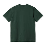 Carhartt WIP Chase T-Shirt Discovery Green/Gold. Foto da parte de trás.
