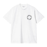 Carhartt WIP Work Varsity T-Shirt White/Black. Foto da parte da frente.