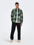 Only & Sons Milo Lifestyle Overshirt Check Lush Meadow
