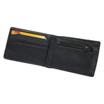 Nixon Heros Bi-Fold Wallet Black. Foto de frente aberta.