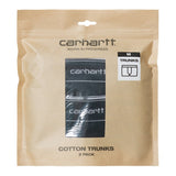 Carhartt WIP Cotton Trunks Black + Black. Foto da embalagem.