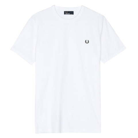 Fred Perry Ringer T-Shirt White/White