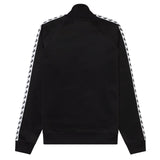 Fred Perry Taped Track Jacket Preto/Branco Costas