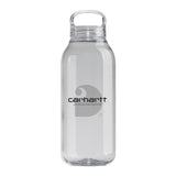 Carhartt WIP Logo Water Bottle Clear. Foto da parte de trás.