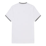 Fred Perry Twin Tipped T-Shirt White/Black Back