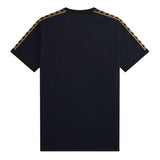 Fred Perry Gold Taped Ringer T-Shirt Navy. Foto de trás.