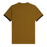 Fred Perry Ringer T-Shirt Dark Caramel. Foto de trás.