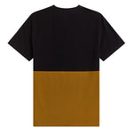 Fred Perry Panelled Stripe T-Shirt Dark Caramel. Foto de trás.