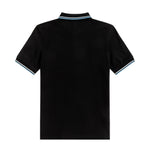 Fred Perry Twin Tipped Fred Perry Shirt Black/White/Sky. Foto de trás.
