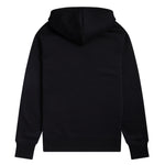 Fred Perry Embroidery Hooded Sweat Black. Foto da parte de trás.