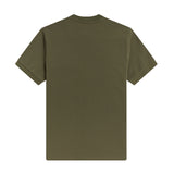 Fred Perry Pocket Detail Pique Shirt Military Green. Foto de trás.