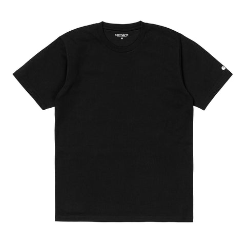 Carhartt WIP Base T-Shirt Black/White. Foto de frente.