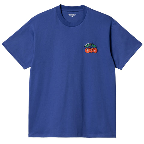 Carhartt WIP Blush T-Shirt Lazurite. Foto da parte da frente.