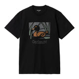Carhartt WIP Duck Pond T-Shirt Black. Foto da parte da frente.