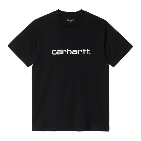 Carhartt WIP Script T-Shirt Black/White. Foto de frente.