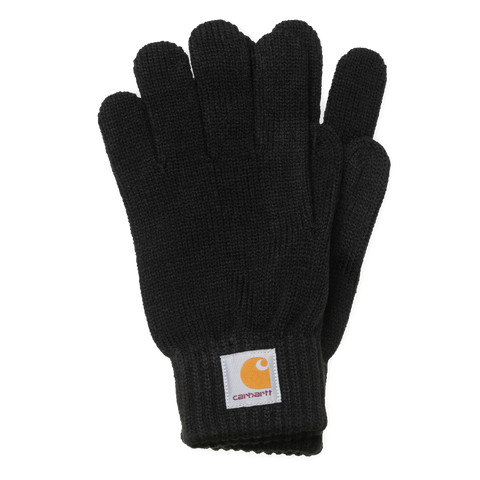 Carhartt WIP Watch Gloves em preto.