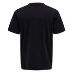 Only & Sons Max Life Reg Stitch T-Shirt Black. Foto da parte de trás.