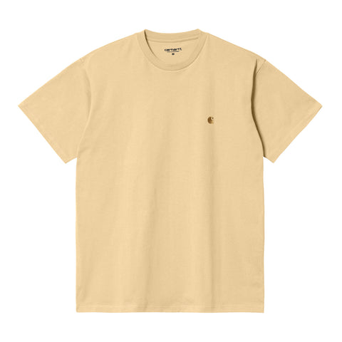 Carhartt WIP Chase T-Shirt Citron/Gold. Foto da parte da frente.