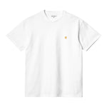 Carhartt WIP Chase T-Shirt White/Gold. Foto de frente.
