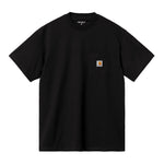 Carhartt WIP Local Pocket T-Shirt Black/Marengo. Foto de frente.