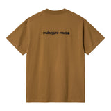 Carhartt WIP Mahogani Music T-Shirt Hamilton Brown/Black. Foto de trás.